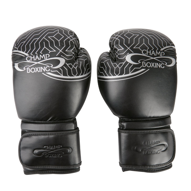 Gants d'entrainement pu noir CHAMPBOXING